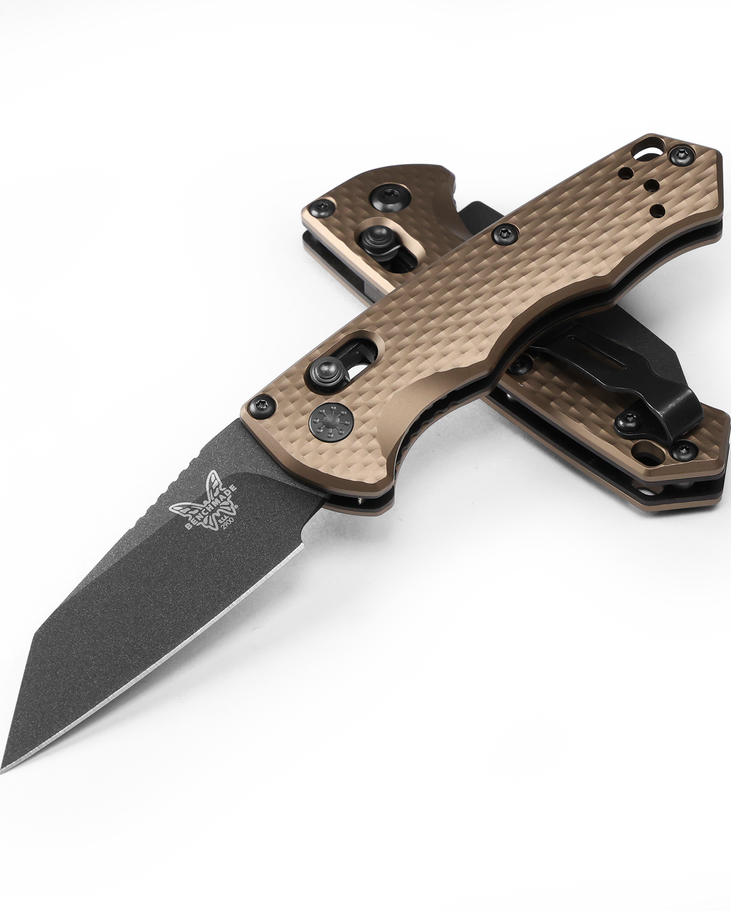 Benchmade Auto Immunity - CPM-M4 Blade - FDE Aluminum Handle - 2900BK-1 Knives - Tophatter Daily Deals