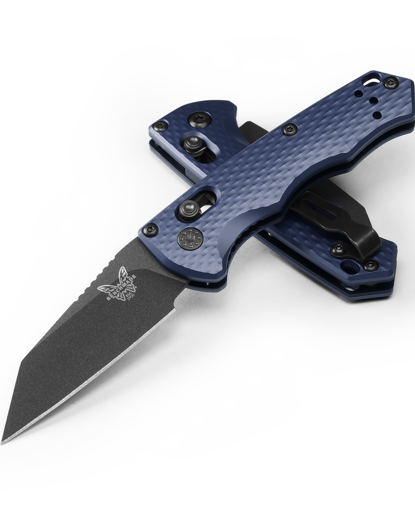 Benchmade Auto Immunity - CPM-M4 Blade - Crater Blue Aluminum Handle - 2900BK Knives - Tophatter Daily Deals
