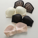 B363 strapless bra invisible underwear women gather slip non-slip miracle wedding dress relief tube top 0 - Tophatter Daily Deals