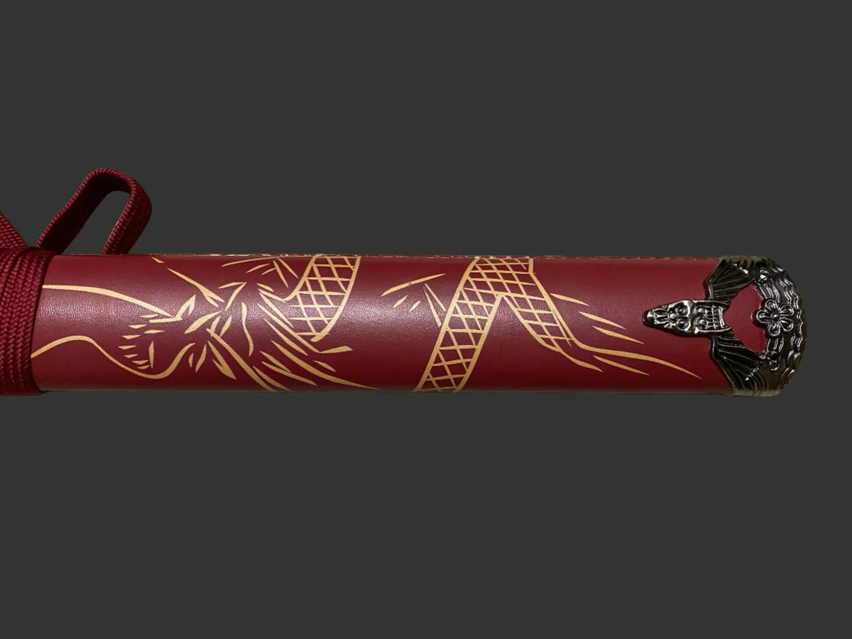 Red Dragon Display (Straight) Katana Triple Set Katana - Tophatter Daily Deals