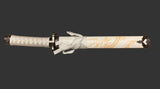 White Dragon Display (Straight) Katana Triple Set Katana - Tophatter Daily Deals