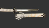 White Dragon Display (Straight) Katana Triple Set Katana - Tophatter Daily Deals