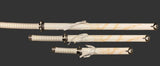 White Dragon Display (Straight) Katana Triple Set Katana - Tophatter Daily Deals