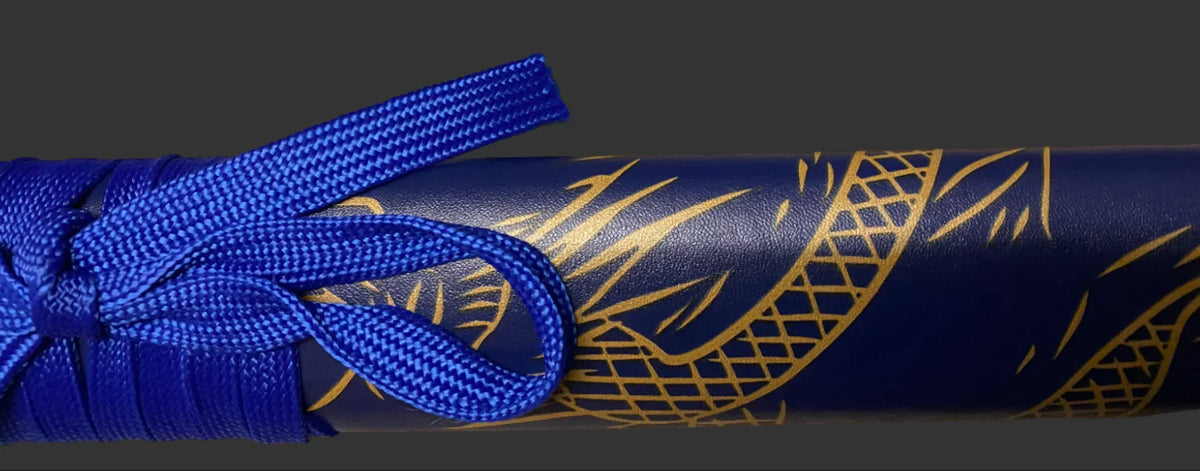 Blue Dragon Display (Straight) Katana Triple Set Katana - Tophatter Daily Deals