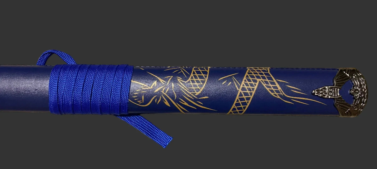 Blue Dragon Display (Straight) Katana Triple Set Katana - Tophatter Daily Deals