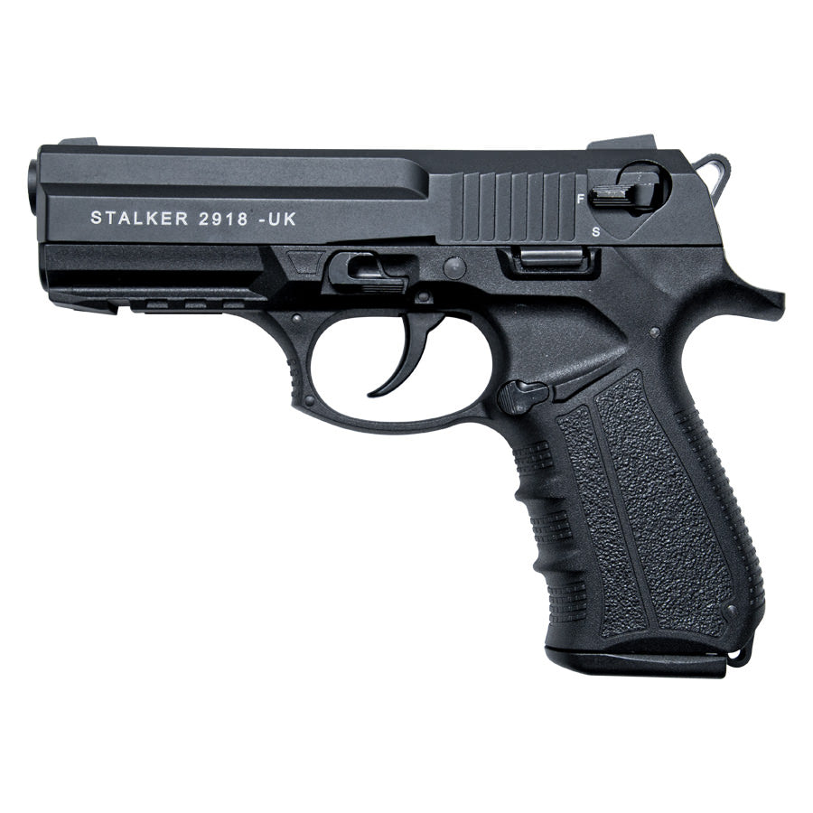 Stalker 2918 Black Finish - 9mm Blank Firing Replica Zoraki Gun - Tophatter's Guns'N'Weapons Store Collectible Weapons - Tophatter Daily Deals