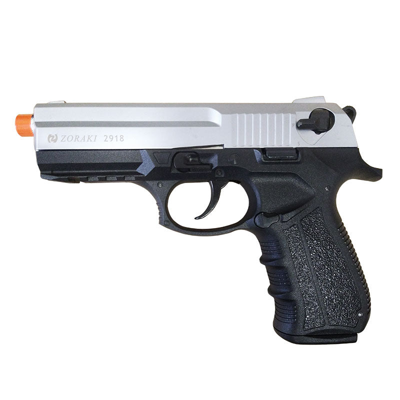 Zoraki 2918 Blank Firing Gun Silver - Front Firing 9mm Blank Gun - Tophatter's Weapons'N'Deals blankgunstore - Tophatter Daily Deals
