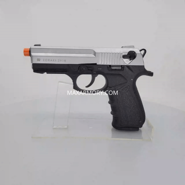 Zoraki 2918 Blank Firing Gun Silver - Front Firing 9mm Blank Gun - Tophatter's Weapons'N'Deals blankgunstore - Tophatter Daily Deals