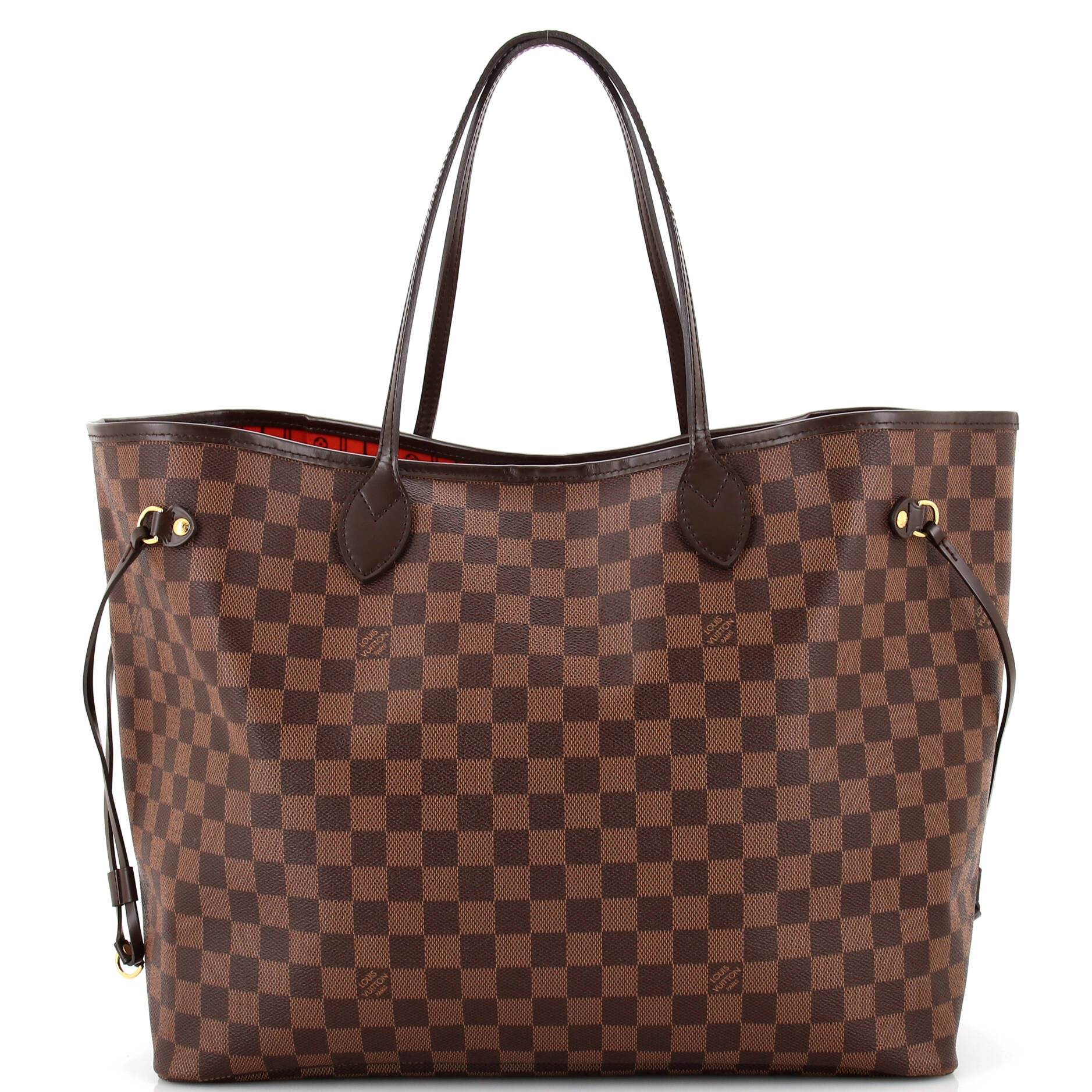 Pre-Loved Louis Vuitton Neverfull Tote Damier GM Brown Very Good Bags - Tophatter Daily Deals