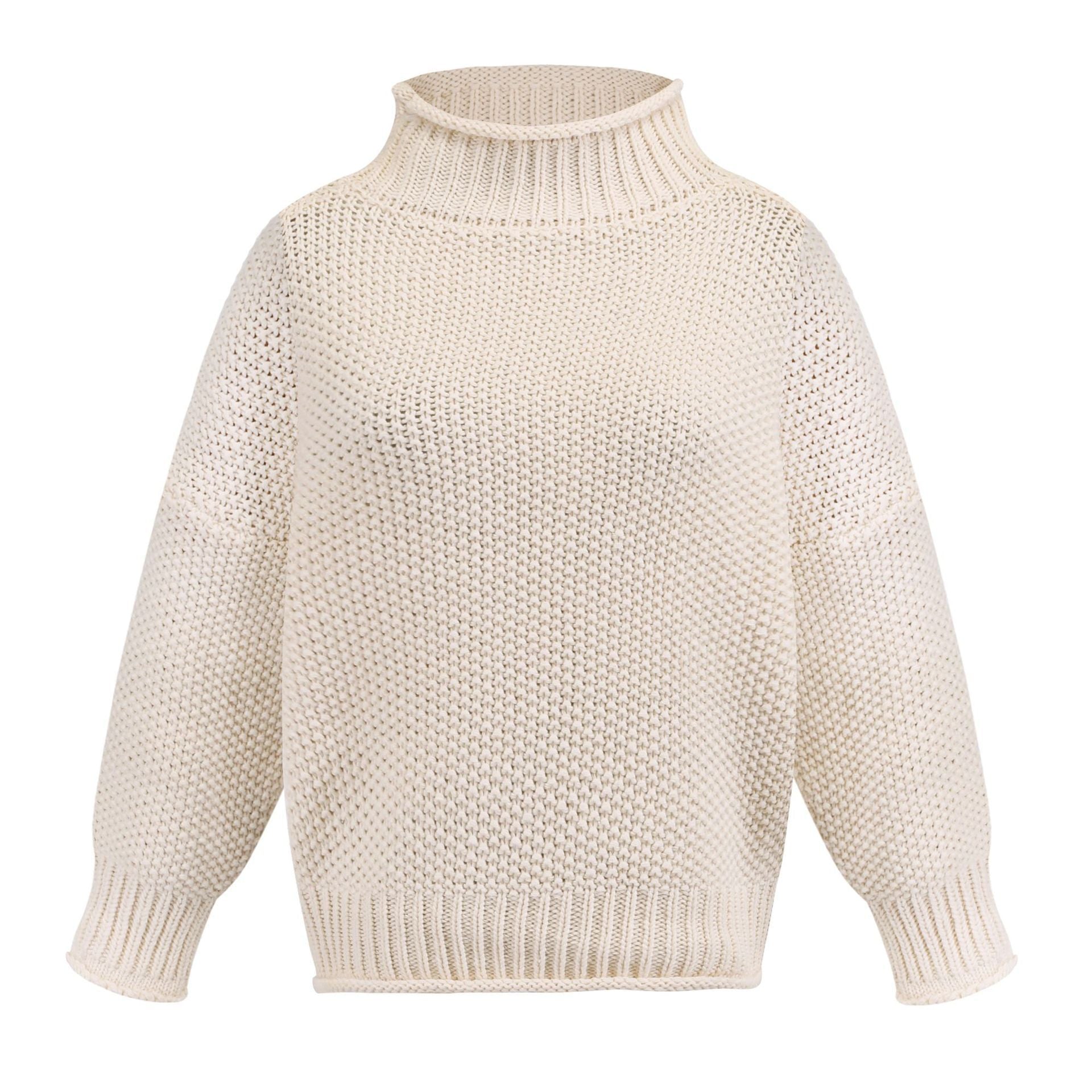 Warm Women's Pullover Sweater - Turtleneck Knit, Winter 3D Changing Face Moving Picture Frame - Tophatter Daily Deals