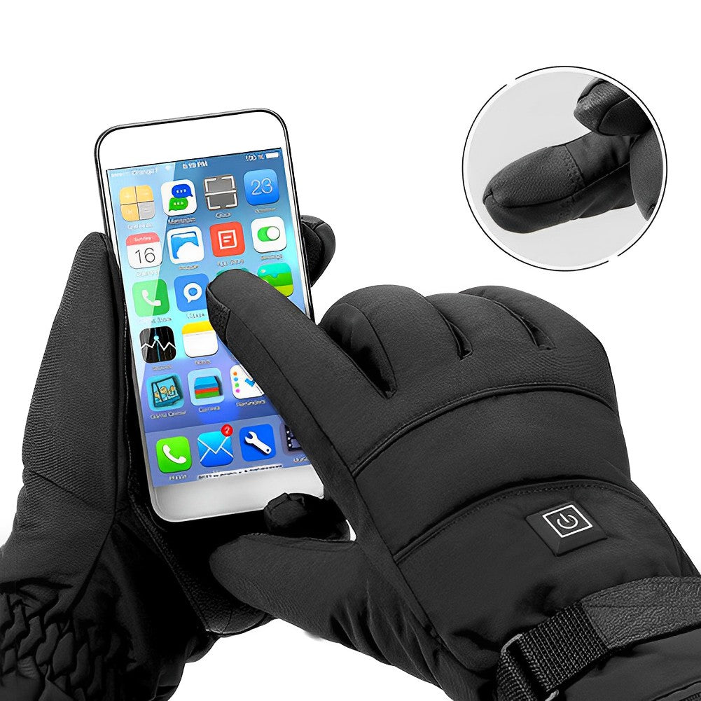 Heated Gloves Battery Heated Winter Gloves 8 Hour Warmth - Tophatter Daily Deals