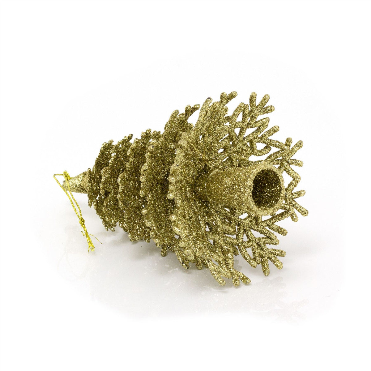 Gold Glitter Christmas Tree Shaped Hanging Decoration | Novelty Hanging Christmas Tree Ornament | Xmas Bauble Christmas Bauble Christmas Decor Tree Decoration - Tophatter Daily Deals