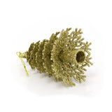 Gold Glitter Christmas Tree Shaped Hanging Decoration | Novelty Hanging Christmas Tree Ornament | Xmas Bauble Christmas Bauble Christmas Decor Tree Decoration - Tophatter Daily Deals