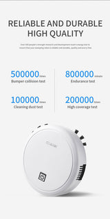 3-in-1 Robot Vacuum Cleaner 1800Pa Multifunctional Smart Floor Cleaner USB Rechargeable Dry Wet Sweeping Vacuum Cleaner 0 - Tophatter Daily Deals