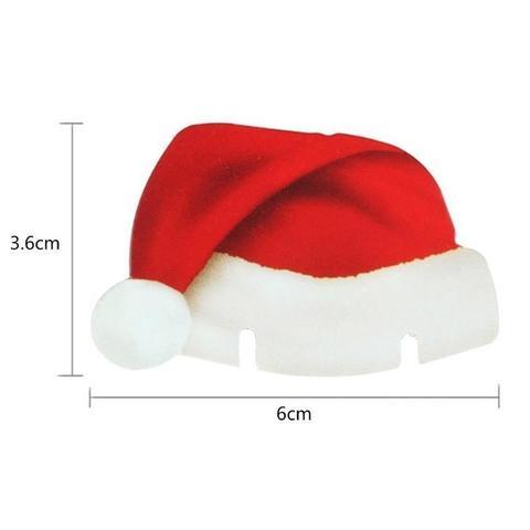 10PcsLot Paper Red Christmas Hat Wine Champagne Tipple Cup Card Christmas Party Table Decor DIY Decorations For Home 0 - Tophatter Daily Deals