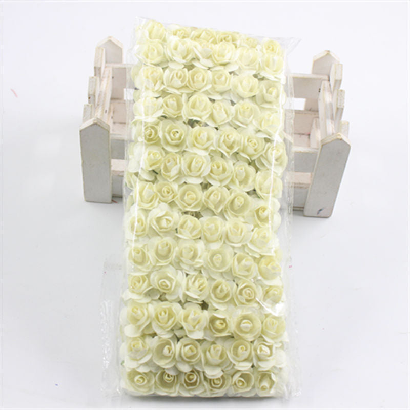 Artificial Flower Festive Home Gift Box Wedding Candy Box Decoration Milky white 0 - Tophatter Daily Deals