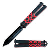 Black G10 Handle Practice Butterfly Trainer Ball Bearing Dagger Point Blade - TOPHATTER'S ARMORY DEALS Collectible Weapons - Tophatter Daily Deals