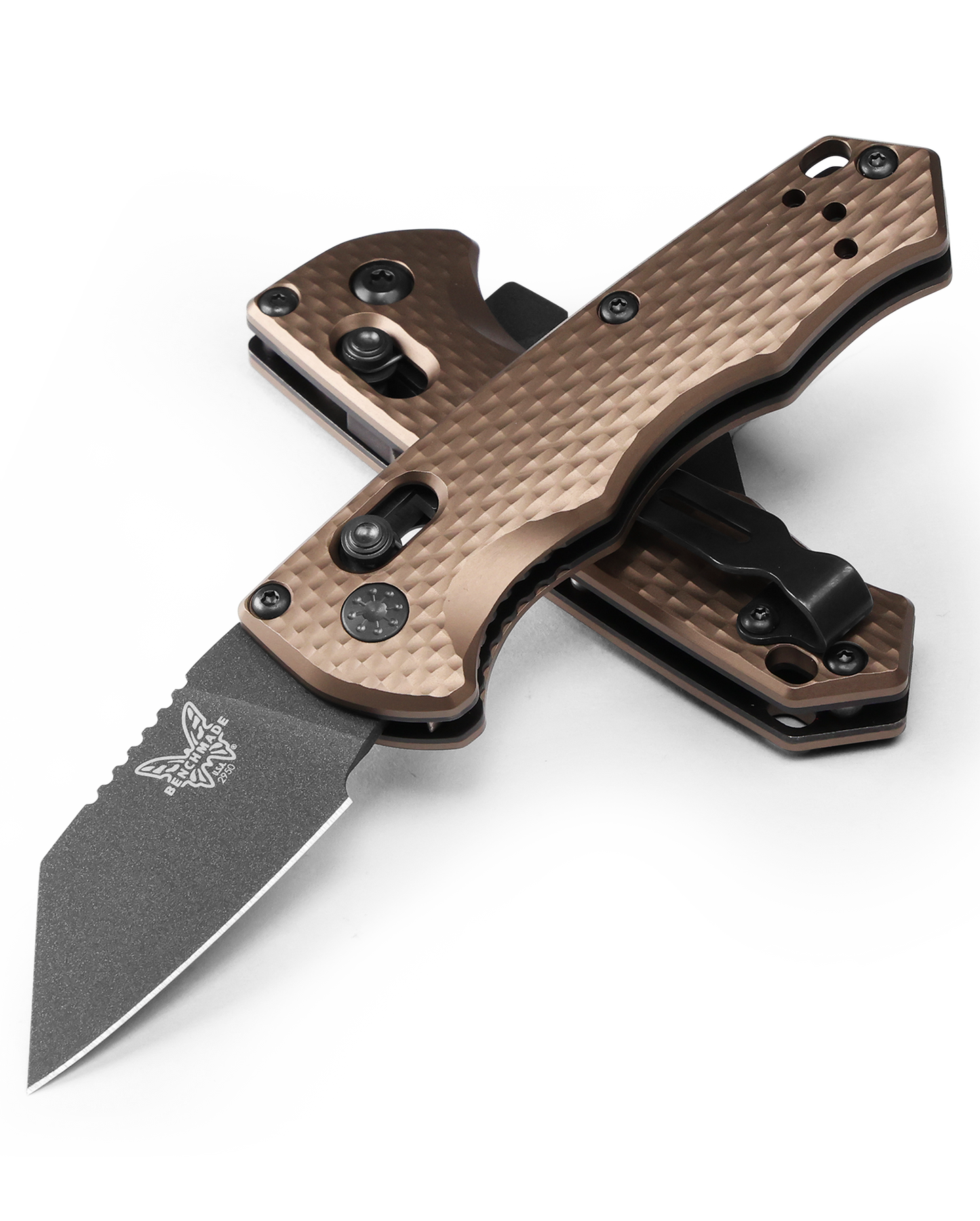 Benchmade Partial Immunity - CPM-M4 Blade - FDE Aluminum Handle - 2950BK-1 Knives - Tophatter Daily Deals