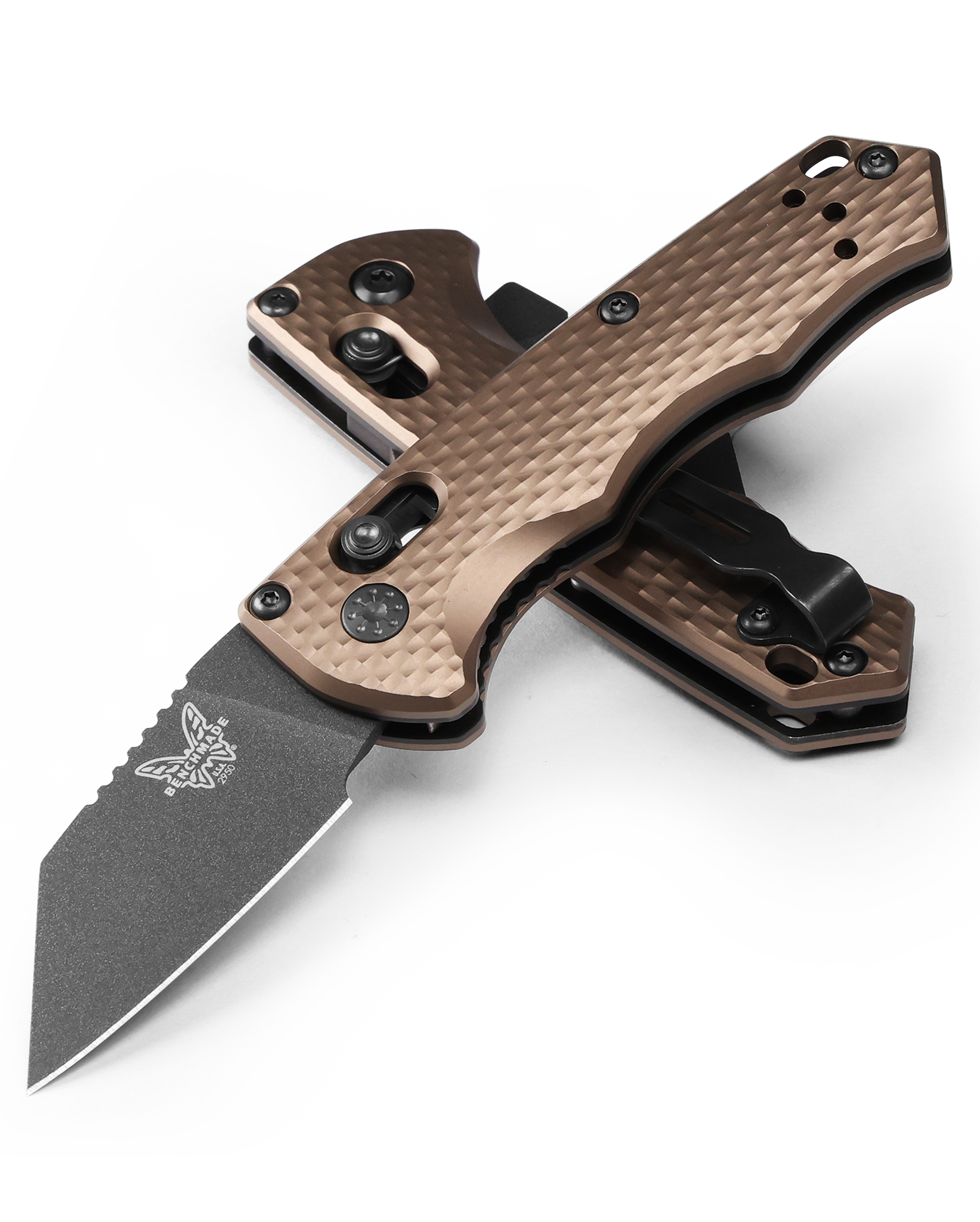 Benchmade Partial Immunity - CPM-M4 Blade - FDE Aluminum Handle - 2950BK-1 Knives - Tophatter Daily Deals