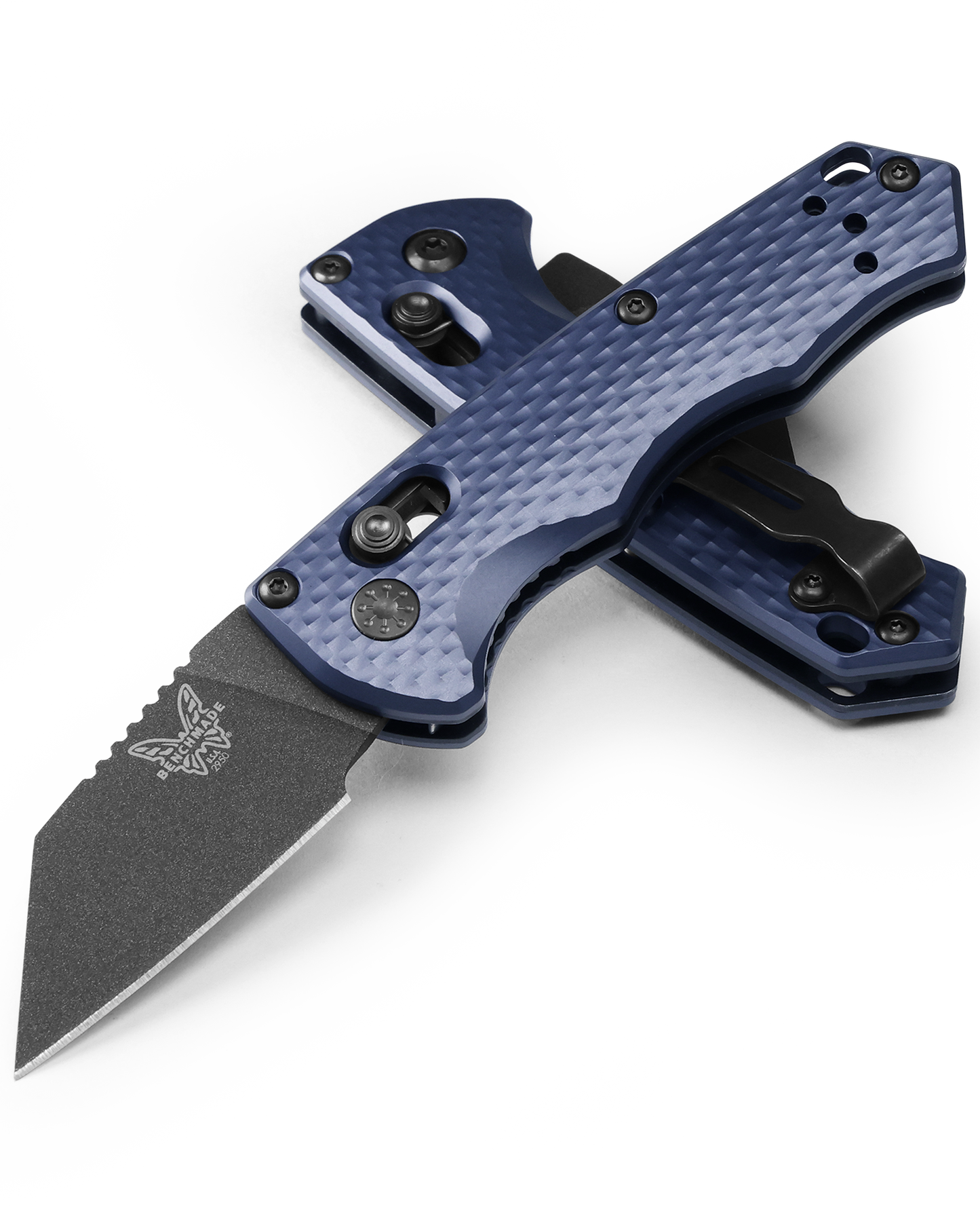Benchmade Partial Immunity - CPM-M4 Blade - Crater Blue Aluminum Handle - 2950BK Knives - Tophatter Daily Deals