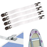 4-Pack: Fitted Bed Sheet Fasteners Bedding - Tophatter Daily Deals
