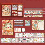 Ancient Style Hand Book Tape Stickers Sticky Notes Gift Box Dunhuang gift box 0 - Tophatter Daily Deals
