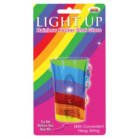 Light Up Rainbow Pecker Shot Glass Party Supplies - Tophatter Daily Deals