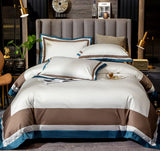 100 cotton 100 sheets quilt cover simple hotel bedding Snowy white 0 - Tophatter Daily Deals