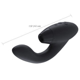 Womanizer DUO Clitoral G-Spot Vibrator in Black Clitoral G-Spot Vibrator - Tophatter Daily Deals