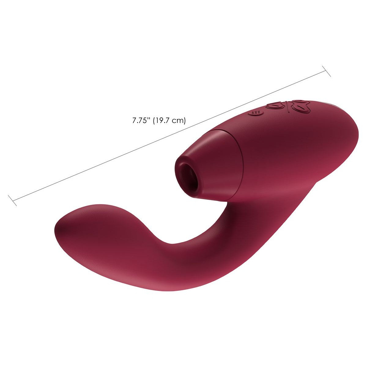 Womanizer DUO Clitoral G-Spot Vibrator in Bordeaux Clitoral G-Spot Vibrator - Tophatter Daily Deals