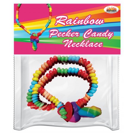 Rainbow Cock Candy Necklace Candy - Tophatter Daily Deals