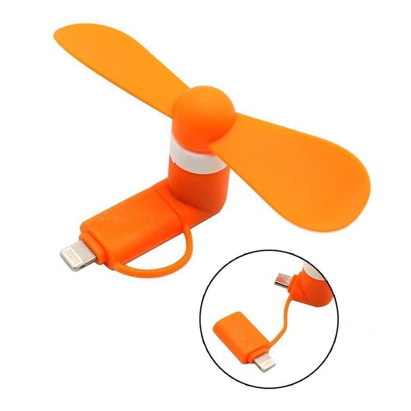 Android phone fan Type C Orange B 0 - Tophatter Daily Deals