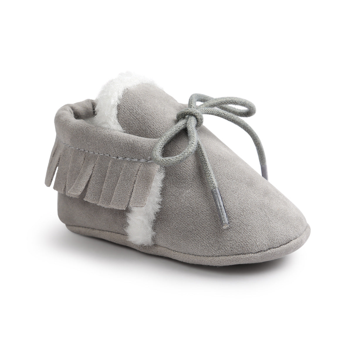 Baby Soft Non-slip Shoes Light grey 0 - Tophatter Daily Deals
