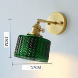 Brass Bedside Lamp Retro Restaurant Homestay Single Head Glass Small Chandelier B wall lamp 0 - Tophatter Daily Deals