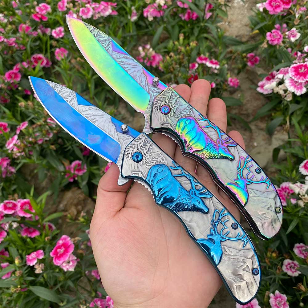 Fantastic Reindeer Folding Knife - Tophatter Daily Deals