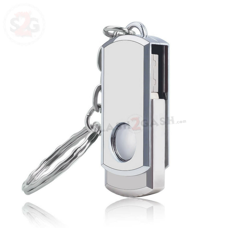 Mini Metal Rotary USB Flash Drive 2.0 Key Chain Memory Stick 16/32/64gb USB Flash Drive - Tophatter Daily Deals