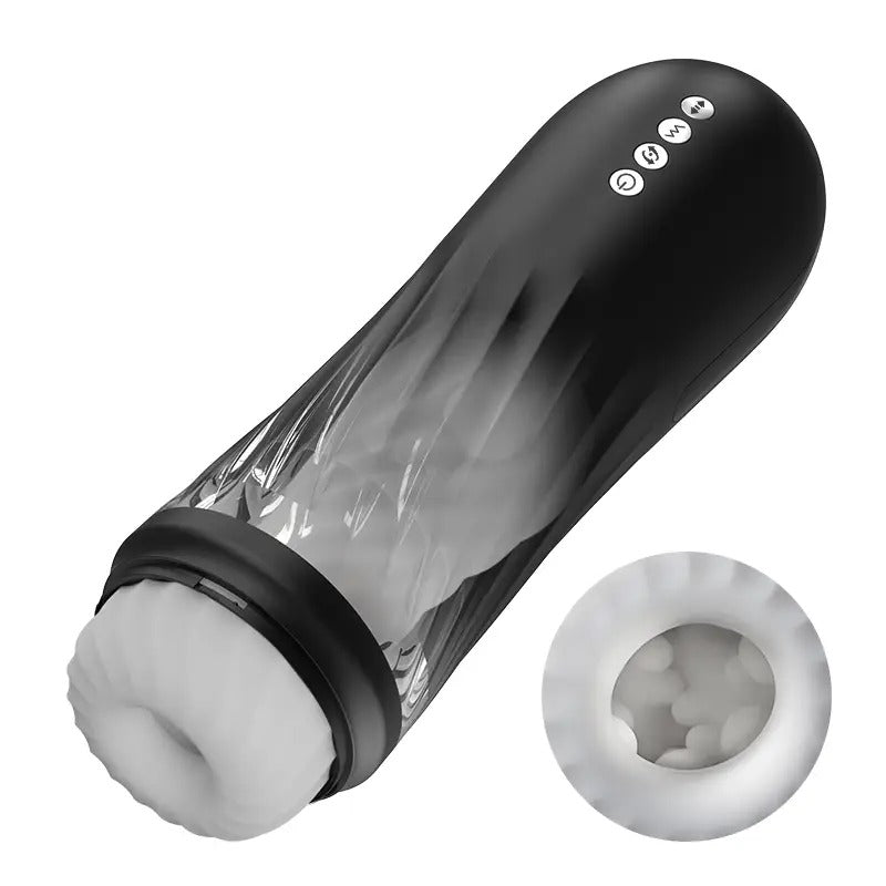 Dreamer - 3 Rotating 5 Thrusting 5 Vibrating Heating Male Stroker Masturbation Cup - Tophatter Daily Deals