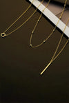 Basic Three-Piece Chain Necklace Set Necklaces - Tophatter Daily Deals