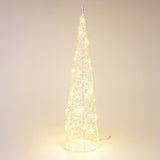 LED Iridescent Cone Light | Light-up Christmas Tree Cone with Timer - 60cm LED Light - Tophatter Daily Deals