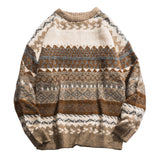 Warm Relaxed Men's Sweater - Boxy Jacquard Knit, Winter 3D Changing Face Moving Picture Frame - Tophatter Daily Deals