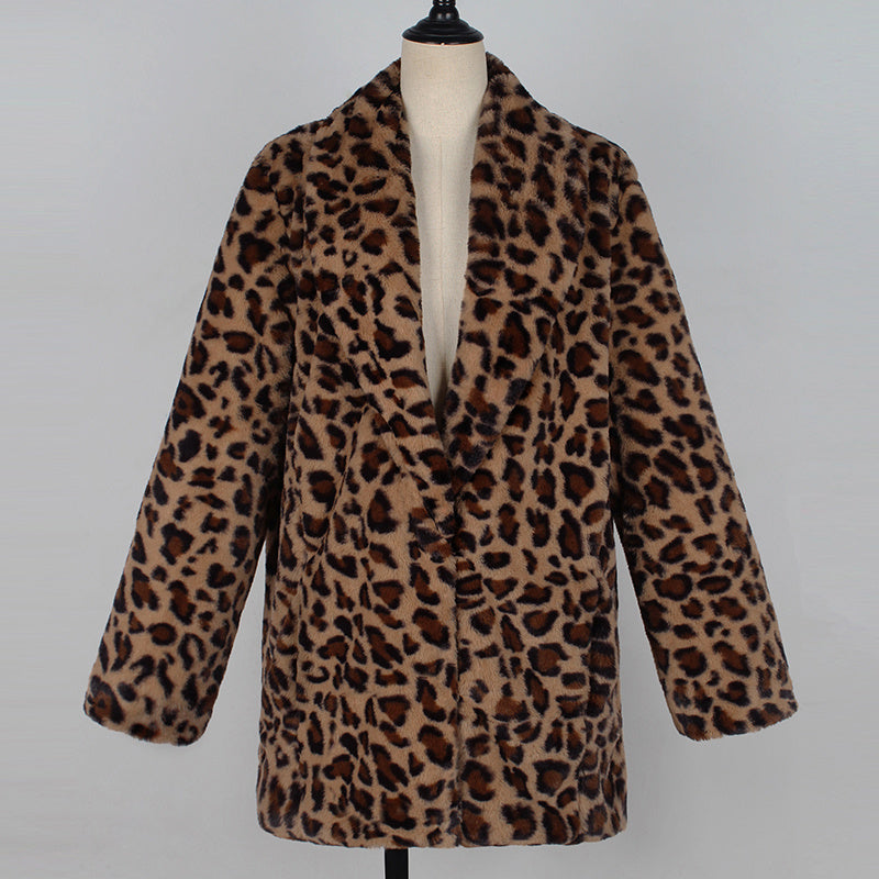 Artificial Faux Fur Women Winter Coat 0 - Tophatter Daily Deals