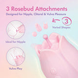 Play With Me Romantic Rose Pink Wireless Clitoral Vibrator > Sex Toys For Ladies > Rose Stimulators - Tophatter Daily Deals