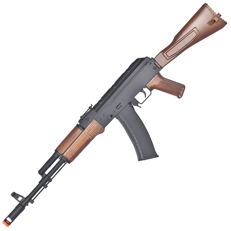 Wellfire D74 AK47 Full Automatic Electric Airsoft Rifle Gun - Tophatter's Guns'N'Weapons Store - FREE SHIPPING Collectible Weapons - Tophatter Daily Deals
