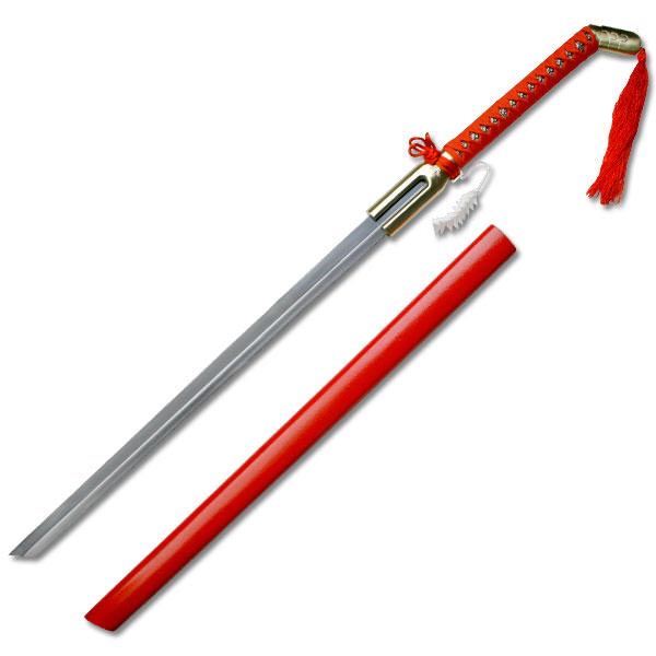 Urahara Kisuke Zanpakuto Sword - Red - Tophatter's Guns'N'Weapons Store Collectible Weapons - Tophatter Daily Deals