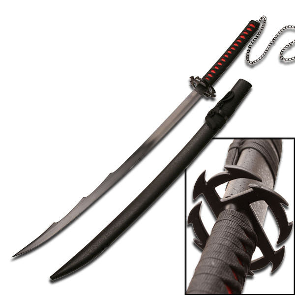 Japanese Anime Manga 4MM Thick Carbon Steel Blade Sword NEW Collectible Weapons - Tophatter Daily Deals