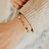 Chloe Gold Filled Coin Bracelet Bracelets - Tophatter Daily Deals