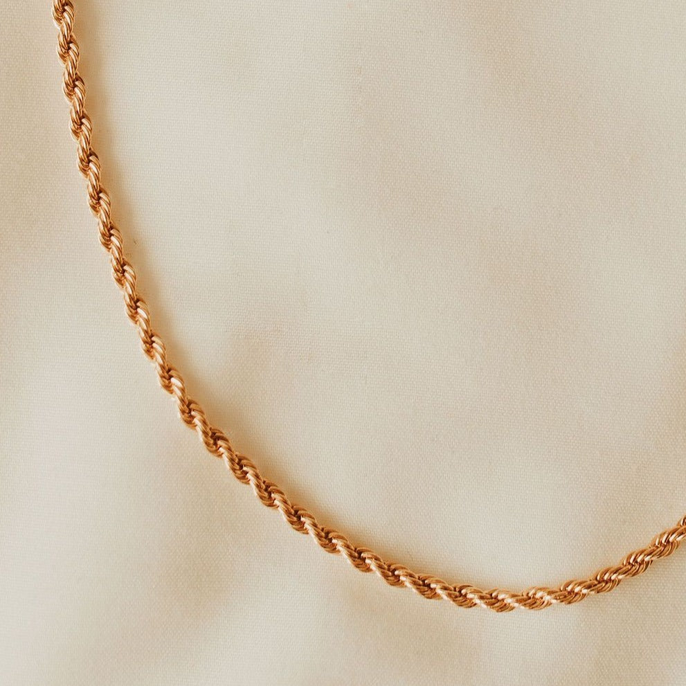 Naomi Gold Filled Rope Necklace Necklaces - Tophatter Daily Deals