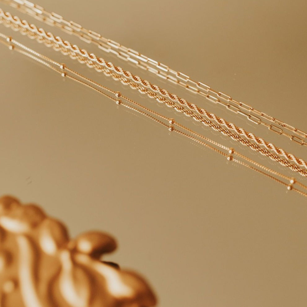 Naomi Gold Filled Rope Necklace Necklaces - Tophatter Daily Deals