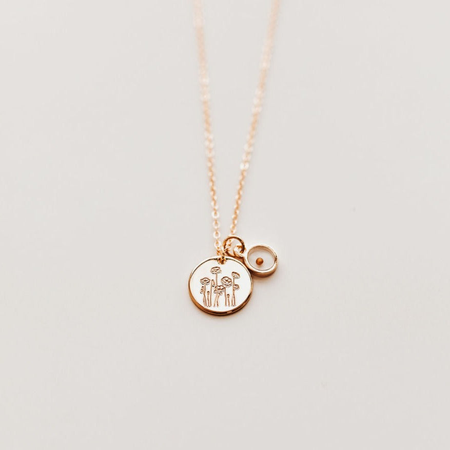 Poppy Necklace with Mustard Seed Necklaces - Tophatter Daily Deals