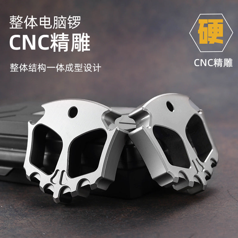 Phantom 2 Finger Brass Knuckles Self Defense Brass Knuckles - Tophatter Daily Deals